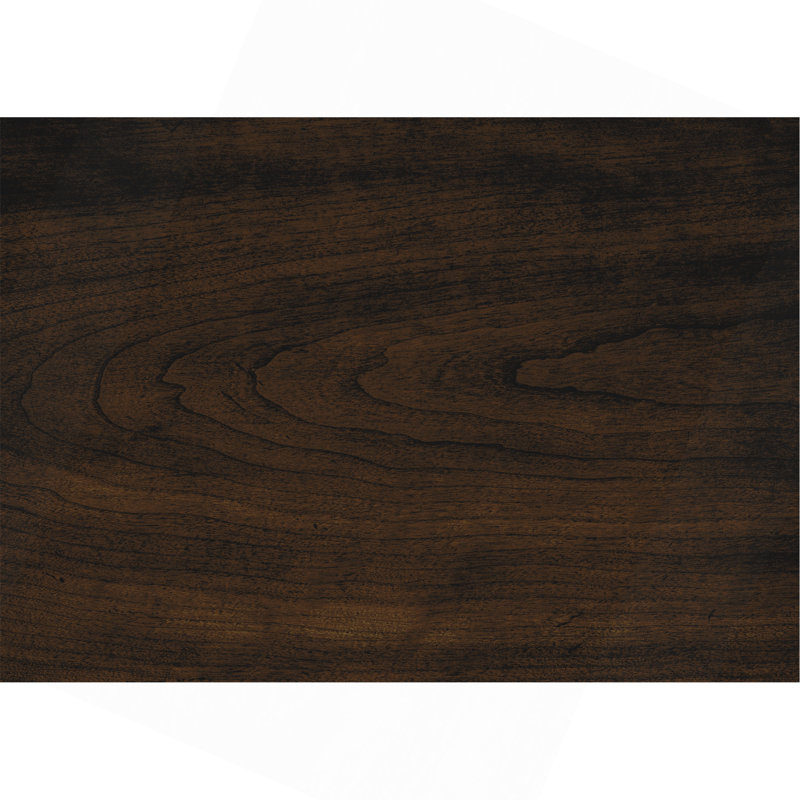 Table de salle à manger à finition bois de cerisier foncé avec 4 tiroirs 1 pièce