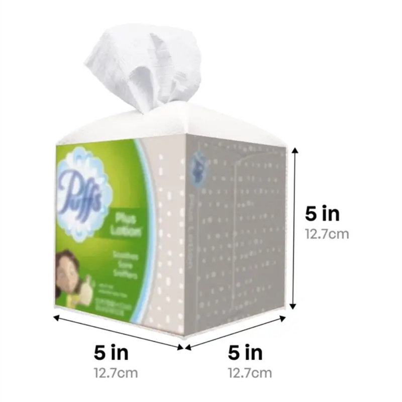 PU Leather Tissue Box Cover – Rectangular Modern Holder for Living Room, Bedroom, or Office Décor, Blue