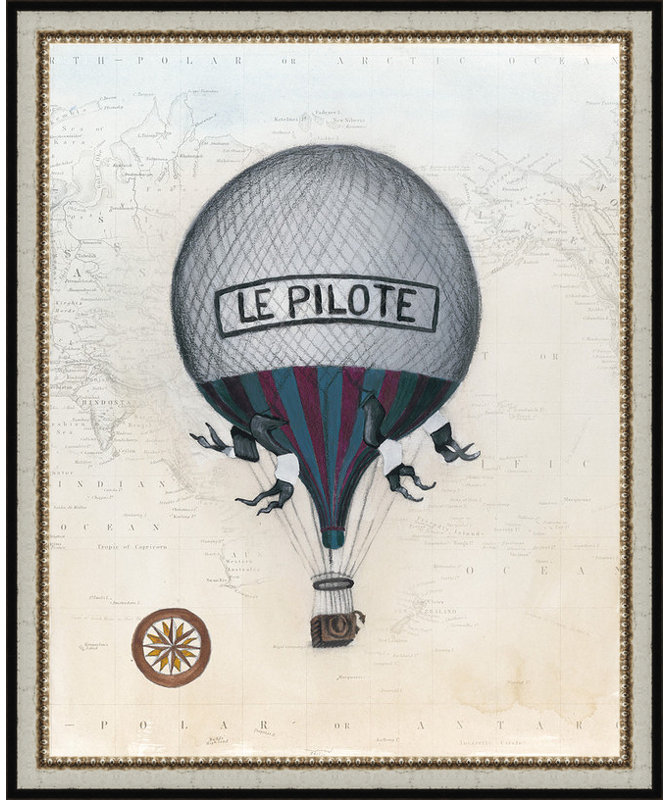 « rétro air chaud », impression encadrée