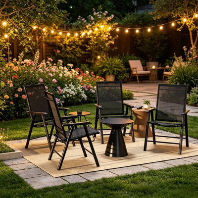 Stackable Folding Chairs  set of 4