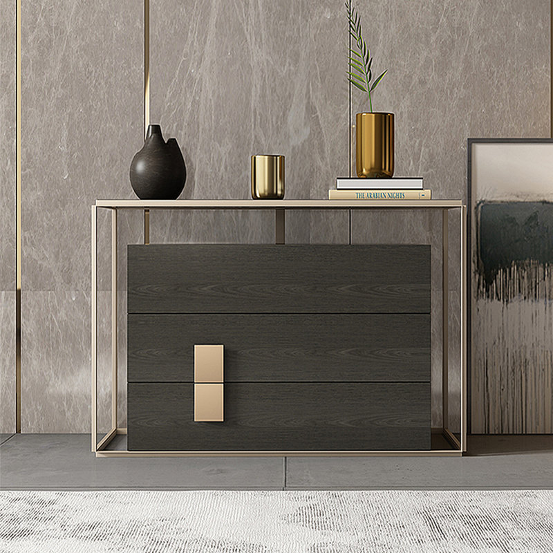 Buffet d'entrée moderne et minimaliste, H 35,43 po x l 55,12 po x P 15,75 po