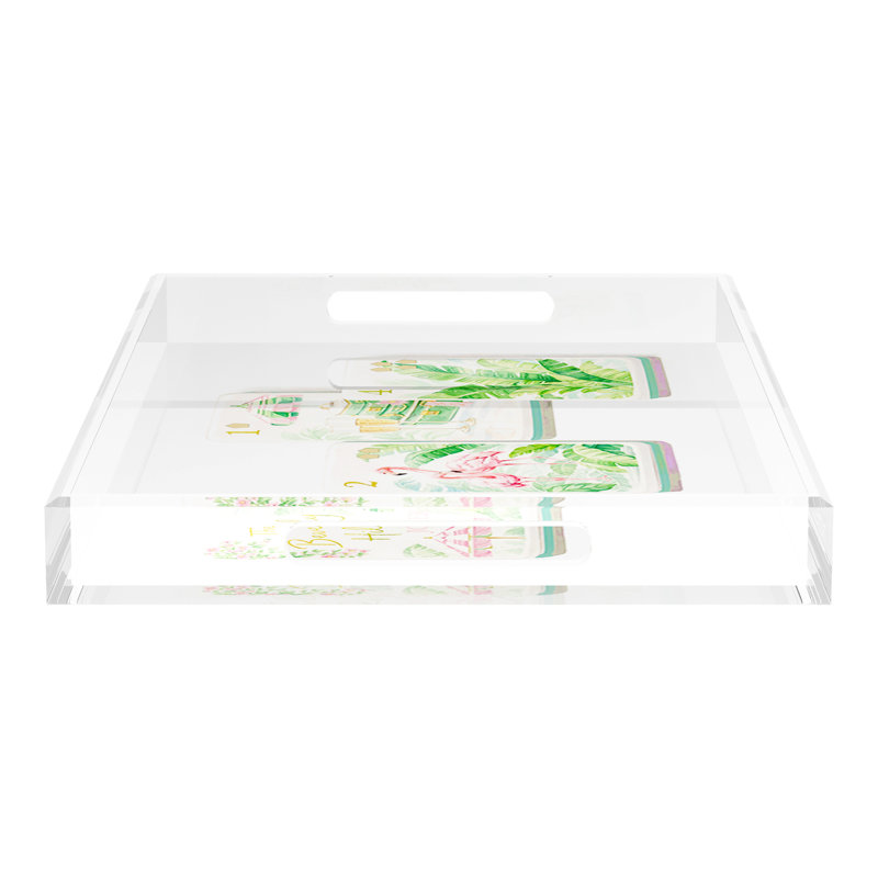 Decorative Tray, 2" H x 22.5" W x 14.5" D