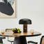 Lampe de table moderne et élégante à DEL avec poignée rotative en laiton 12 po Baek Anita-295808637-295808626