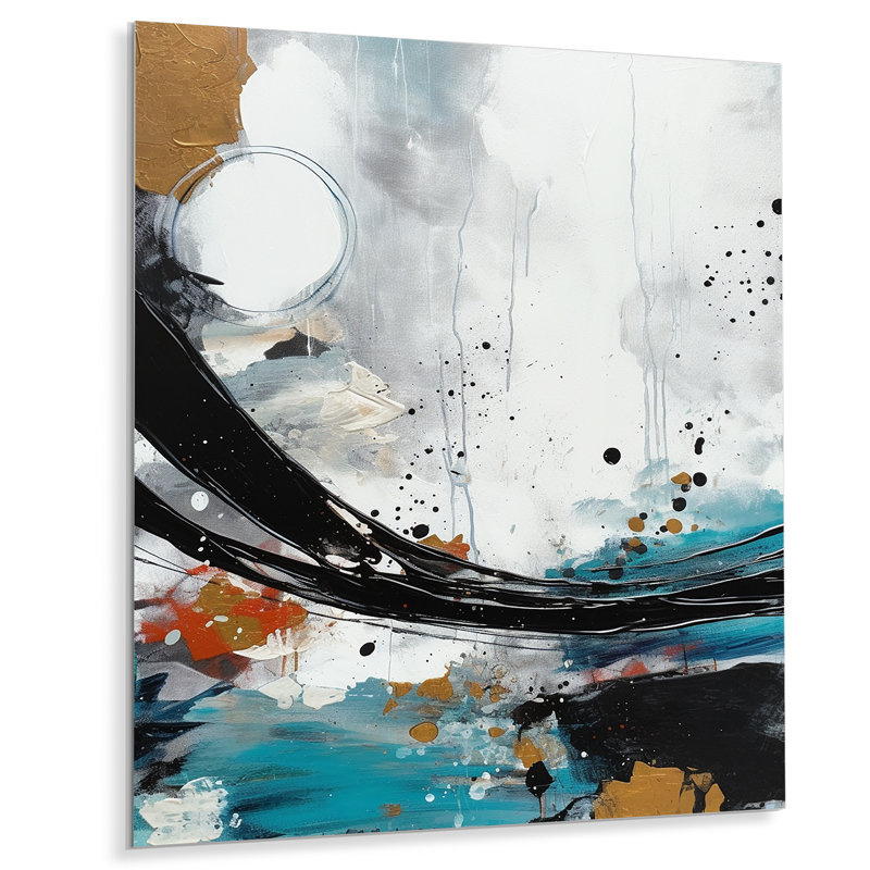 Exploration de la simplicité boho III - Décoration murale abstraite en métal, H 20 po x l 12 po x P 1 po