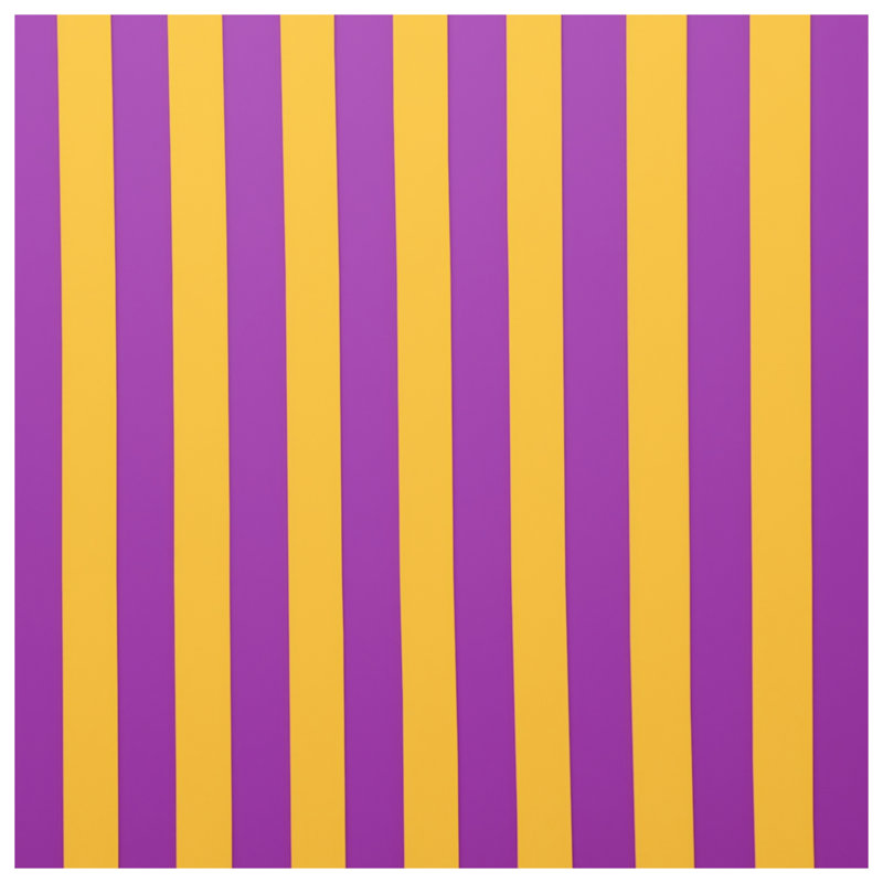 Édredon mauve à rayures jaunes, Très grand lit
