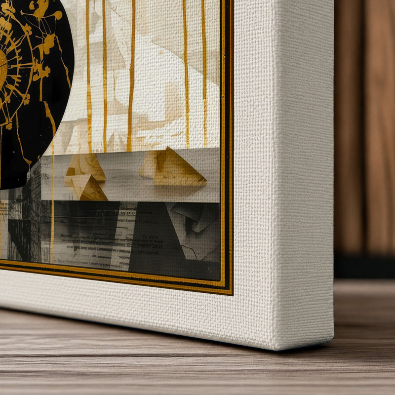 Patterned Vase Study Boho - Wrapped Canvas, 18x12 - 45.7 x 30.5 cm, Cream Border