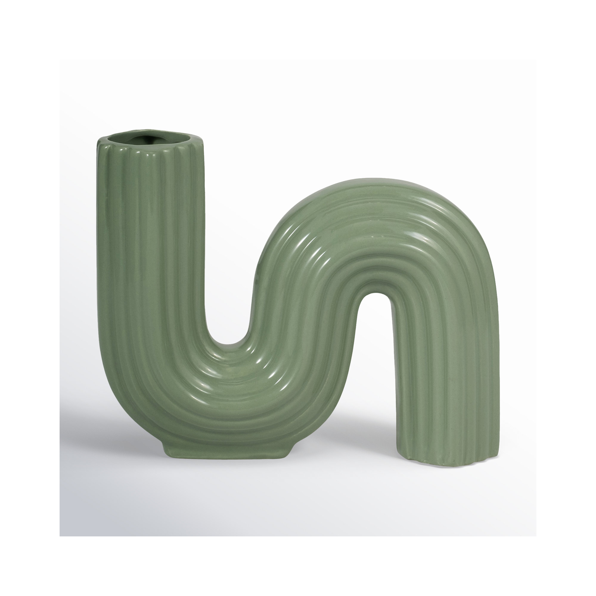 Elysia 6'' Table Vase, Green