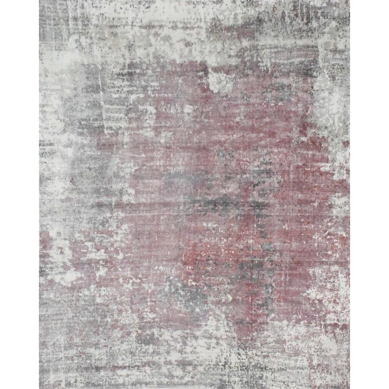 Tapis rouge tissé à la main à plat