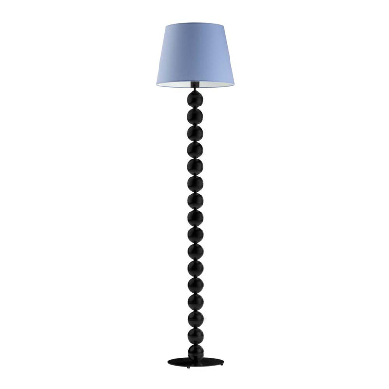 Ayanami 166cm Traditional Floor Lamp, Black, Blue
