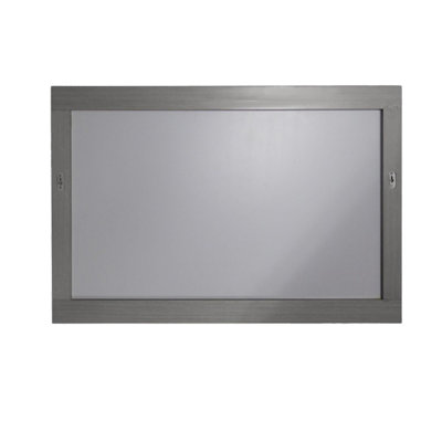 Aryiah Gray Wood Wall Mirror