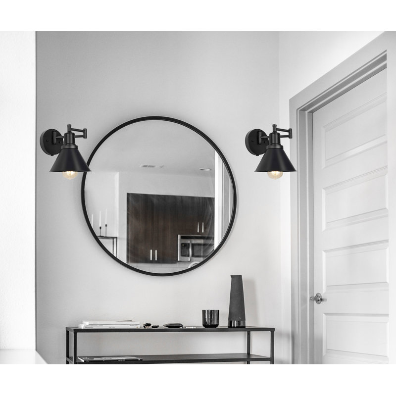Plug in Wall Sconce Swing Arm Lamp