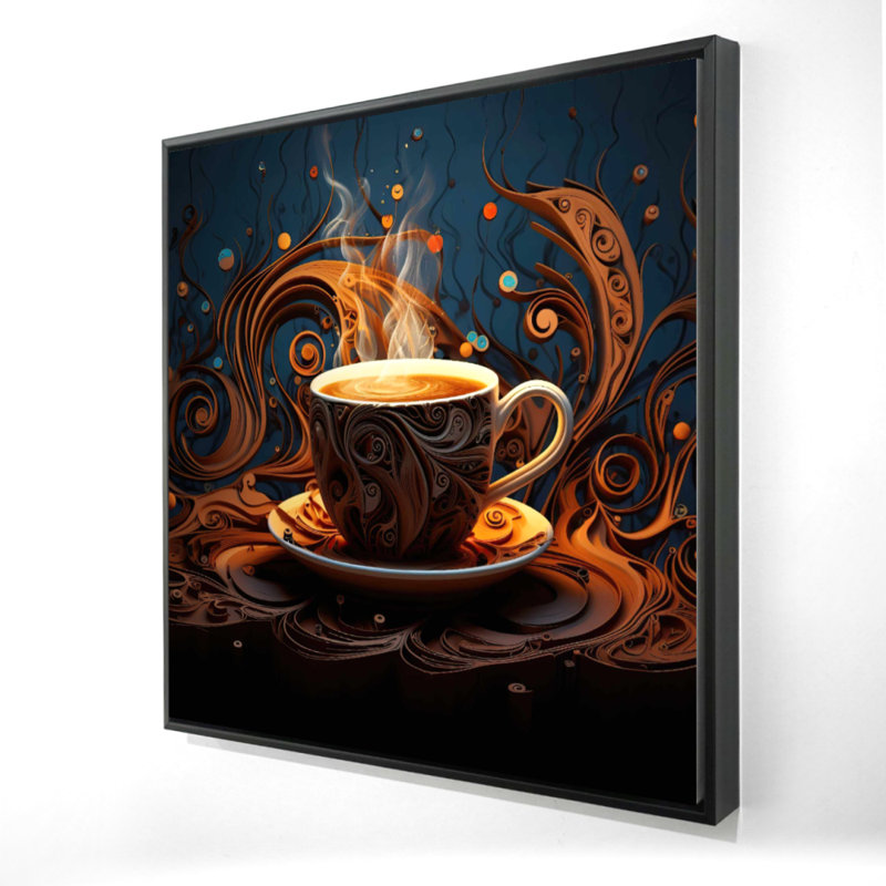 Coffee Trance Print On Canvas