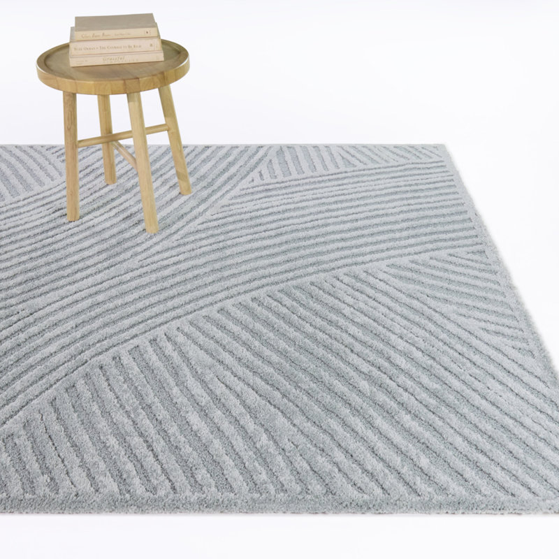 Tapis bleu sarcelle Claridge, Sarcelle, 5 pi 3 po x 7 pi
