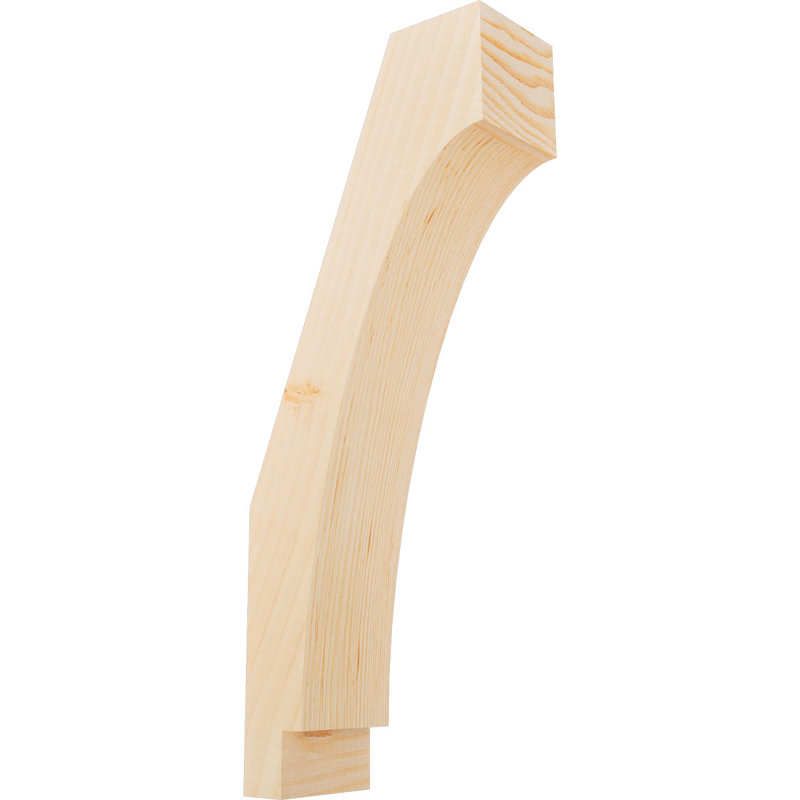 Attelle impériale du genou, Sapin de Douglas, Lisse, H 20 po x l 3,5 po x P 8 po