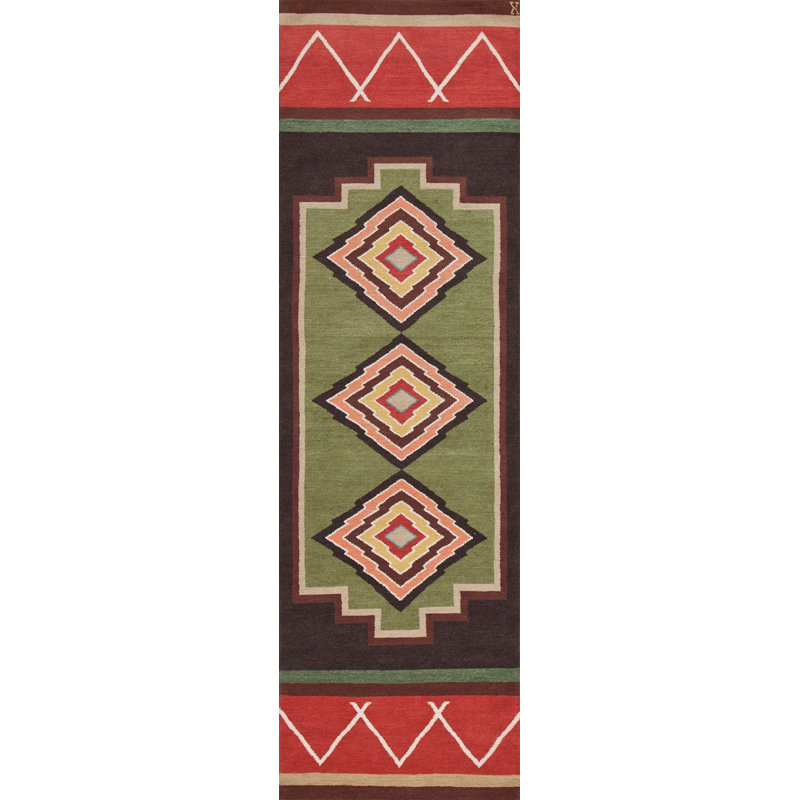 Mesa Wool Southwestern Area Rug, Runner 3' x 10'