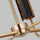 Andre 6 Light Metal Dimmable Cylinder Chandelier
