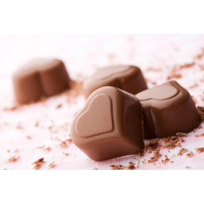 Heart Chocolates by ElinaManninen - Wrapped Canvas Print