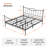 Bed Frame With Headboard,metal Platform Bed Frame Mattress Foundation With Footboard-765760068-752890906