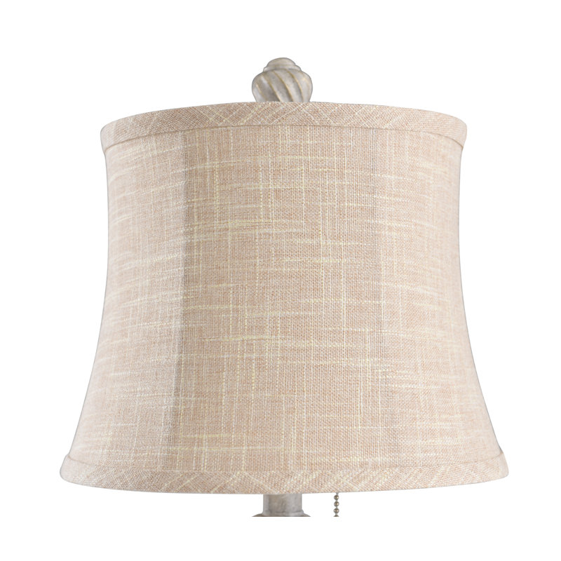 Yoshida Resin Table Lamp, Antique White German