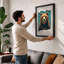 Bear Frontward Rustic - Framed Print-1438938172-1438938174