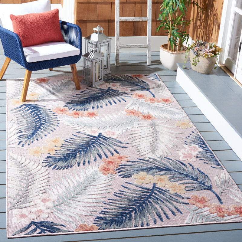 Tapis floral Songer Performance, Rectangle 5 pi 1 po x 7 pi 6 po