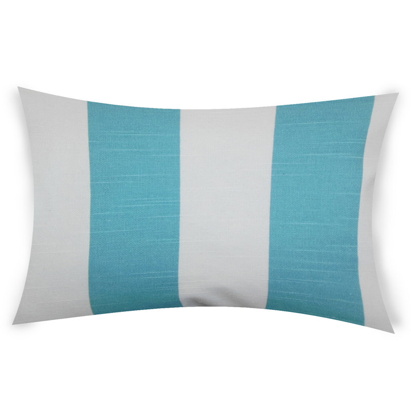  Janice Rectangular Cotton Pillow Cover & Insert, Light Blue, 14" x 48"