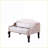 Ottoman Beige Brown Velvet Traditional Storage with Silver Nailheads 30”L x21”W for Living Room | Walnut Brown Accents | Manufactured Wood Construction