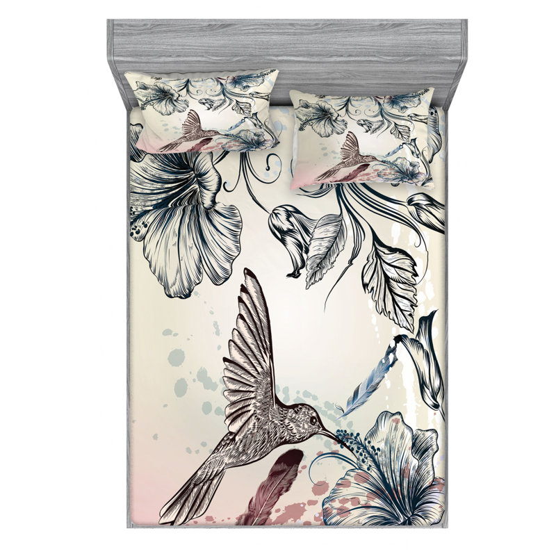 Microfiber Sheet Set, Full Sheet Set with Fitted Sheet