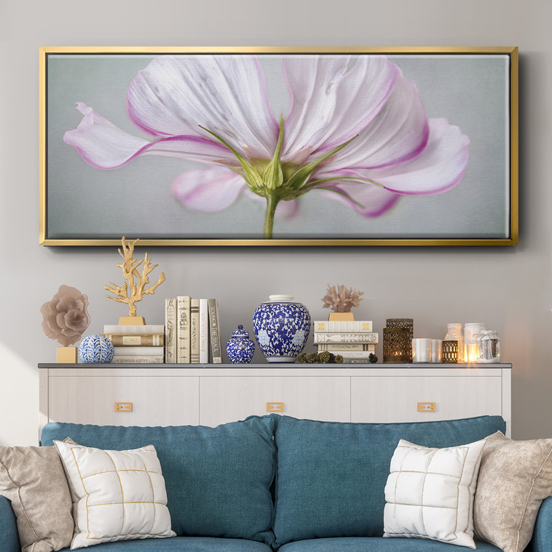 Textured Floral- Framed Canvas
