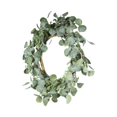D23.6" Eucalyptus Wreath, Green