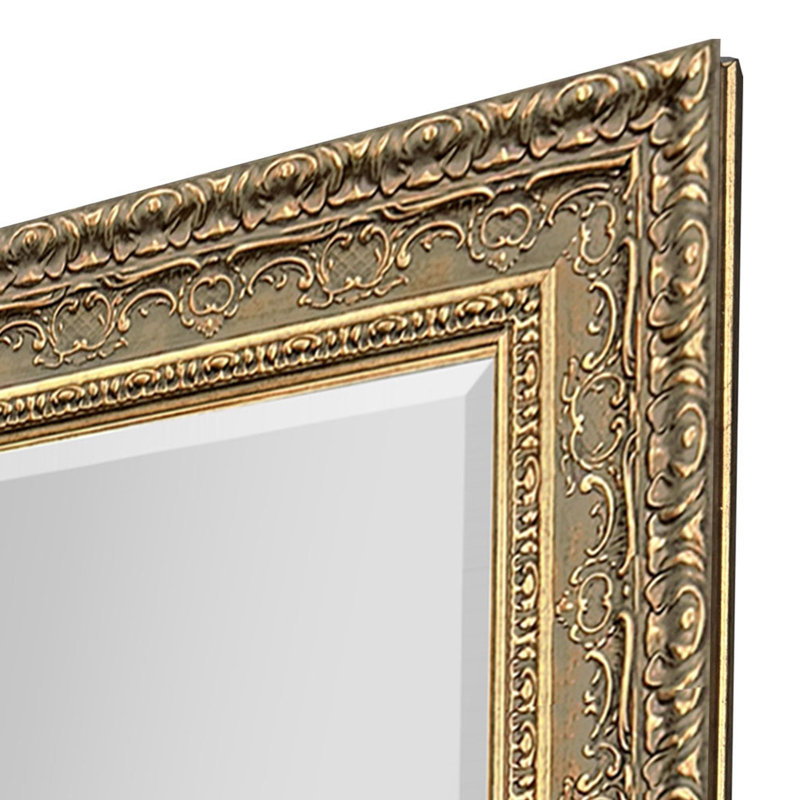 Miroir biseauté orné, 44 po x 56 po