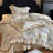 Floral Double-Layer Crinkle Cotton Duvet Cover Set-124974149-124974144