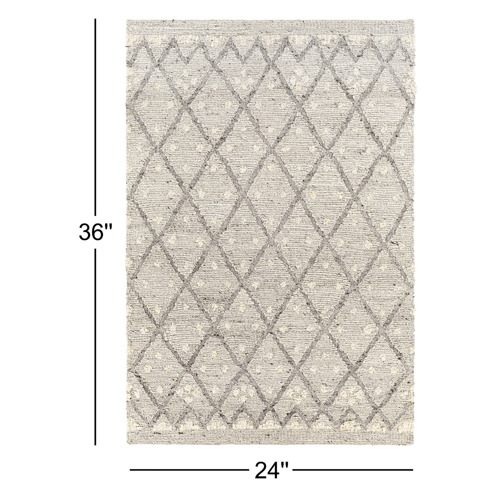 Elisha Hand-Woven Geometric Rug, Rectangle 2' x 3'