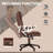 HOMCOM High Back Vibration Massage Office Chair With 6 Vibration Points-366593431