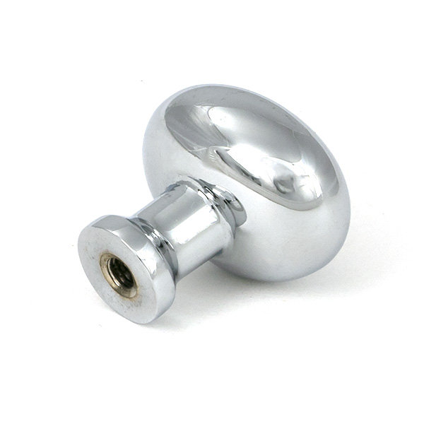 Moore Cabinet Knob, Polished Chrome, 0.98" Knob Diameter