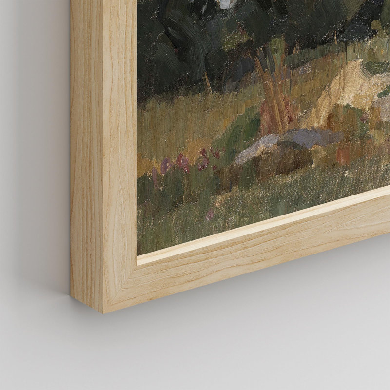 "Champ vert de campagne" sur papier, Naturel, H 11 po x l 14 po