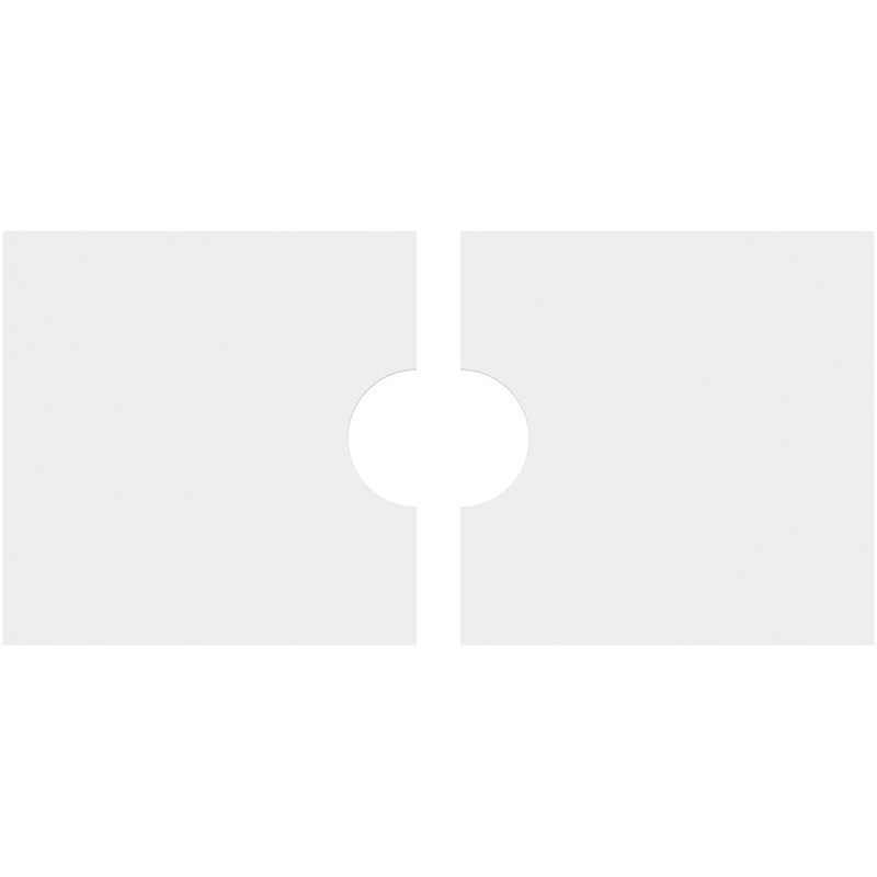 Médaillon de plafond rectangulaire rectangulaire en PVC de qualité architecturale, H 1 po x l 30 po x P 15 po