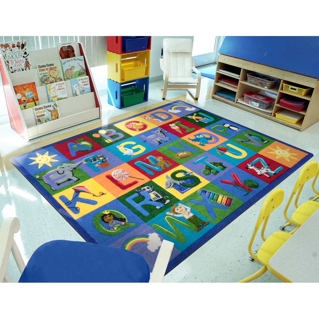 Kid Essentials Learning Letter Sounds Area Rug Joy Carpets Rug 