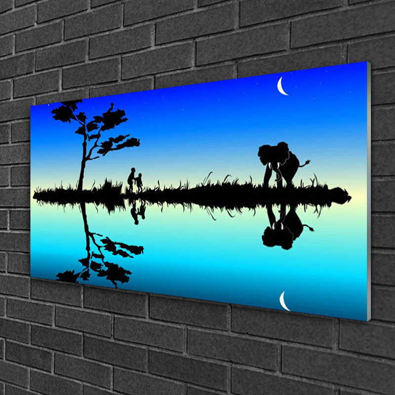 Abstract - No Frame Print on Glass