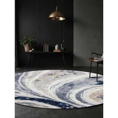 Tapis gris soyeux et moelleux