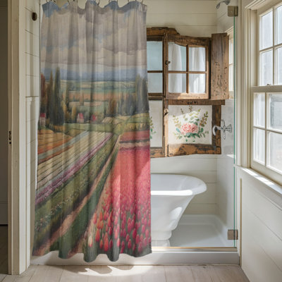Fosteen Floral Shower Curtain