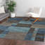 Tapis bleu contemporain Contemporary Harvest-598243164