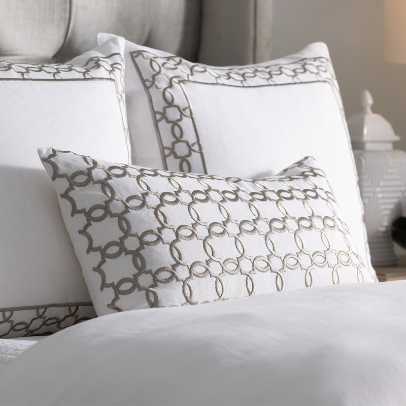 Lynx Lumbar Pillow Cover & Insert, Raisin/Gold