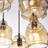 Cherrie 8 - Light Black/Brown Cluster Pendant