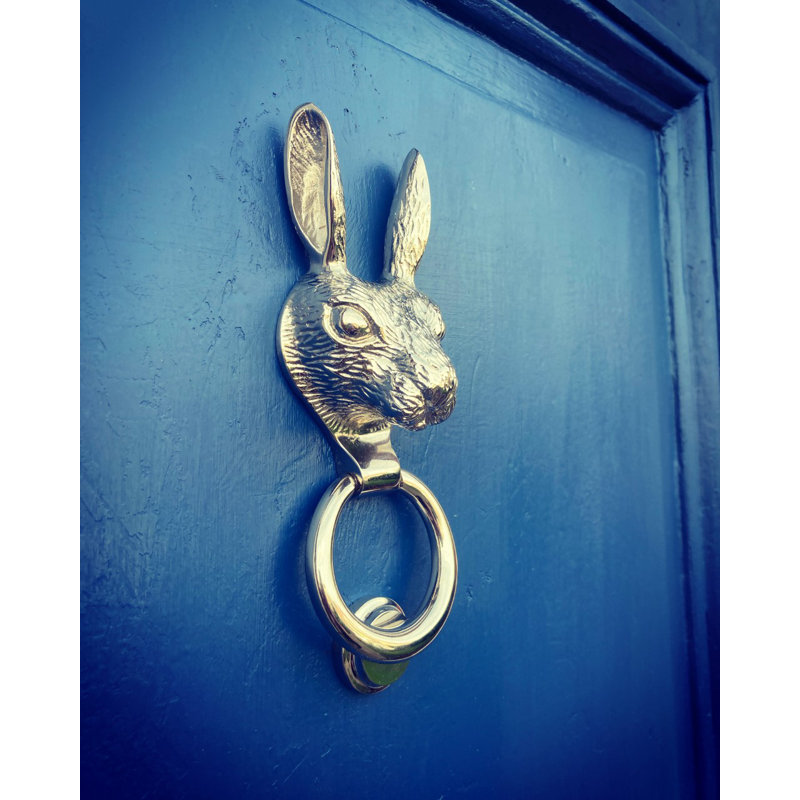 Courtney Hare Door Knocker, Nickel