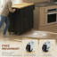 111.5 cm W Kitchen Island with Solid Wood Top-1770536083