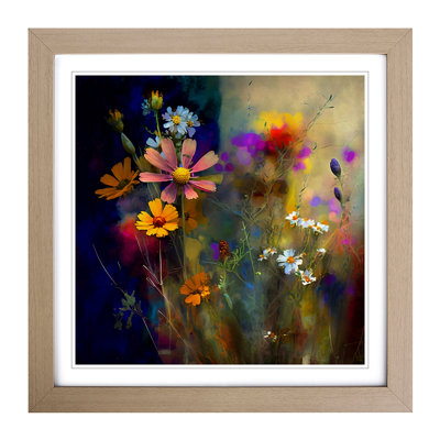 Wildflowers Impressionism - Framed Print