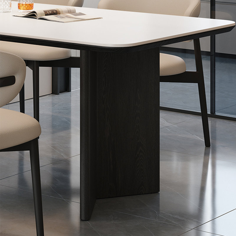 Simple and retro dining table, 29.52"H x 78.74"L x 35.43"W