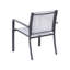 Garden Lounge Set with Table 4 Seater Castone Metal Dark Grey-718511657