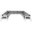 Canapé modulaire d'extérieur en forme de U avec coussins Lysandros-61209836-61209835